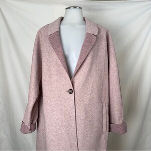 Bernardo Blush Pink Overcoat Size XL